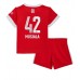 Cheap Bayern Munich Jamal Musiala #42 Home Football Kit Children 2022-23 Short Sleeve (+ pants)